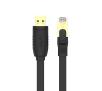 Kabel USB Unitek Y-SP02001B kabel RJ-45 na USB-A konsolowy 1,8m Czarny