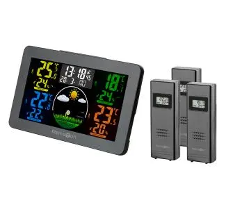 Stacja pogody Reinston ESPOG08 3 bezprzewodowe czujniki w zestawie
