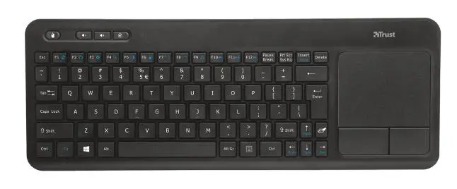 Klawiatura Trust Veza Wireless Touchpad Keyboard Czarny