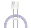 Kabel Baseus USB do Lightning Dynamic 2 2,4A 1m Fioletowy