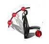 Fotel Huzaro Combat 5.0 Gamingowy do 140kg Tkanina Szary