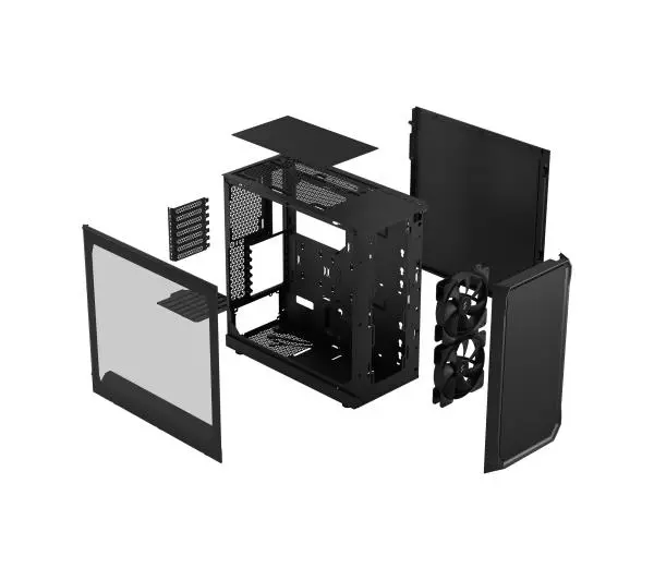 Fractal Design Focus 2 TG Clear Tint  Czarny