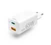 Ładowarka sieciowa Hama GaN USB-C Power Delivery Qualcomm 3.0 18-65W Biały