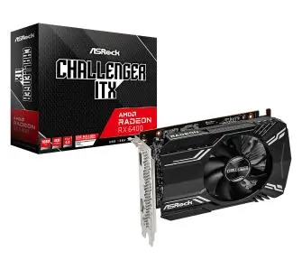 Karta graficzna ASrock Radeon RX 6400 Challenger ITX 4GB GDDR6 64bit FSR