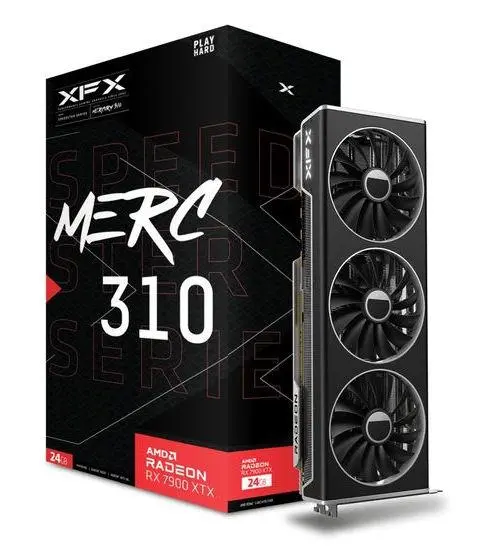 Karta graficzna XFX Radeon RX 7900 XTX SPEEDSTER MERC 310 Black Edition 24GB GDDR6 384bit FSR