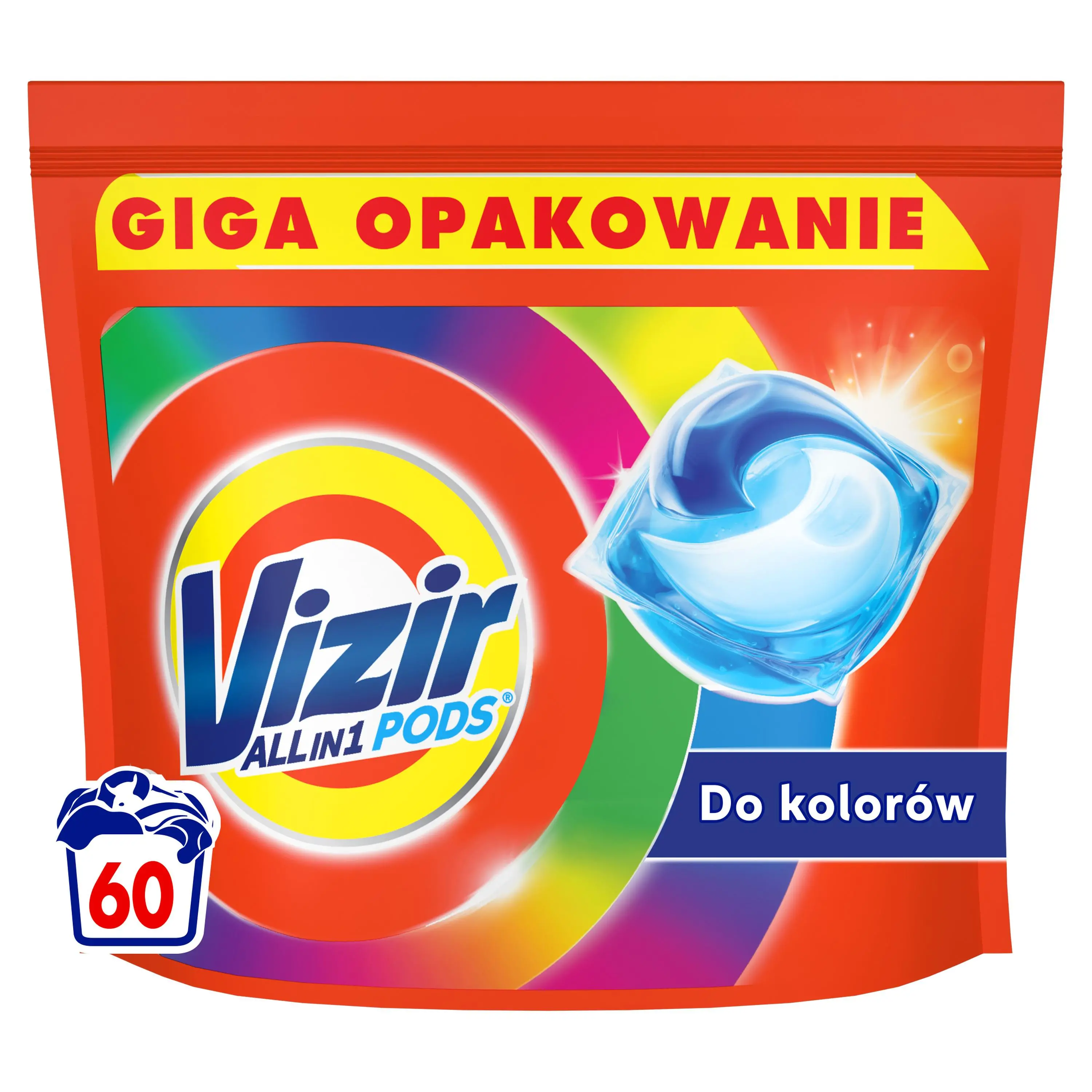 Kapsułki do prania Vizir All in 1 do kolorów 60szt.