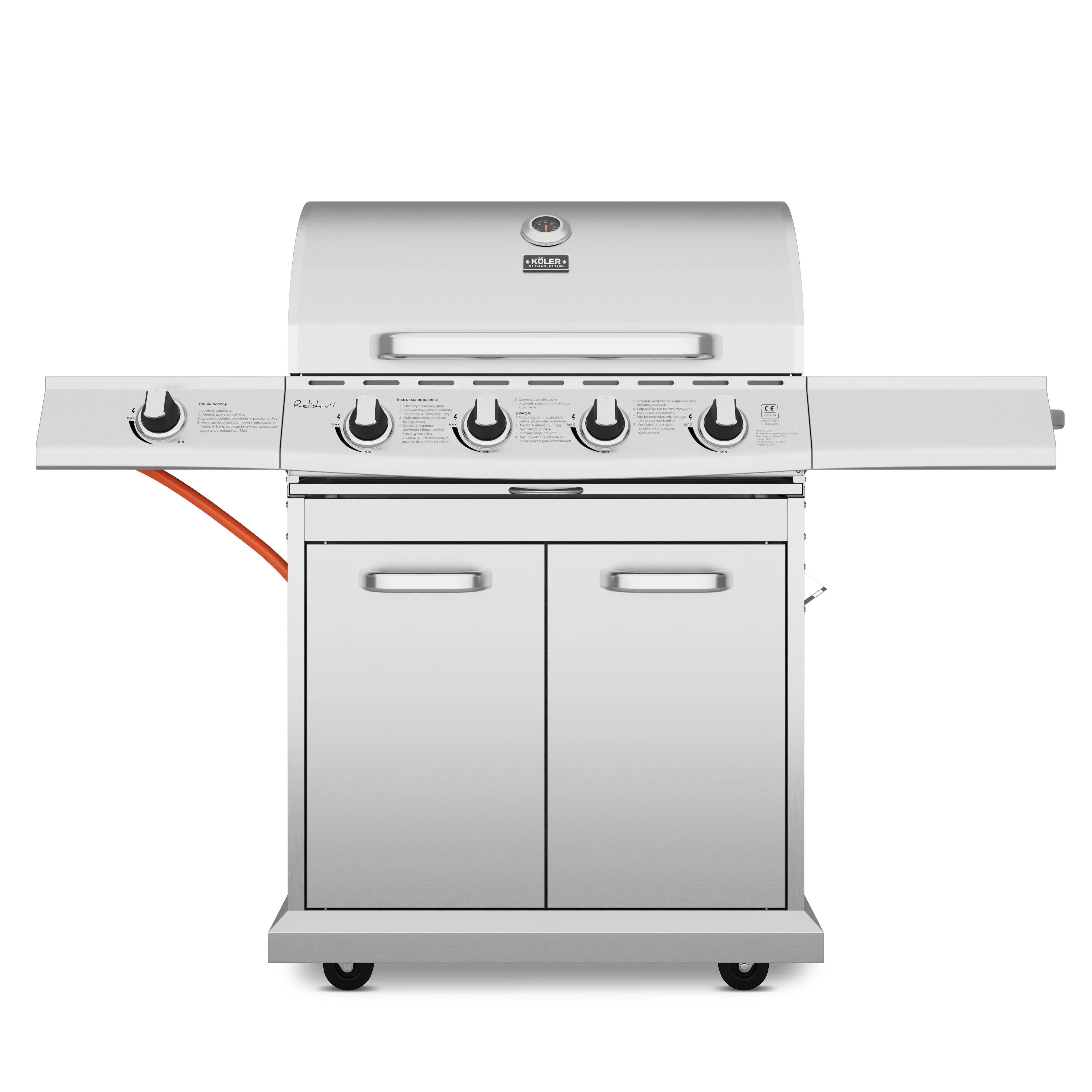фото Гриль газовый стационарный Koler Relish v4 Silver 1