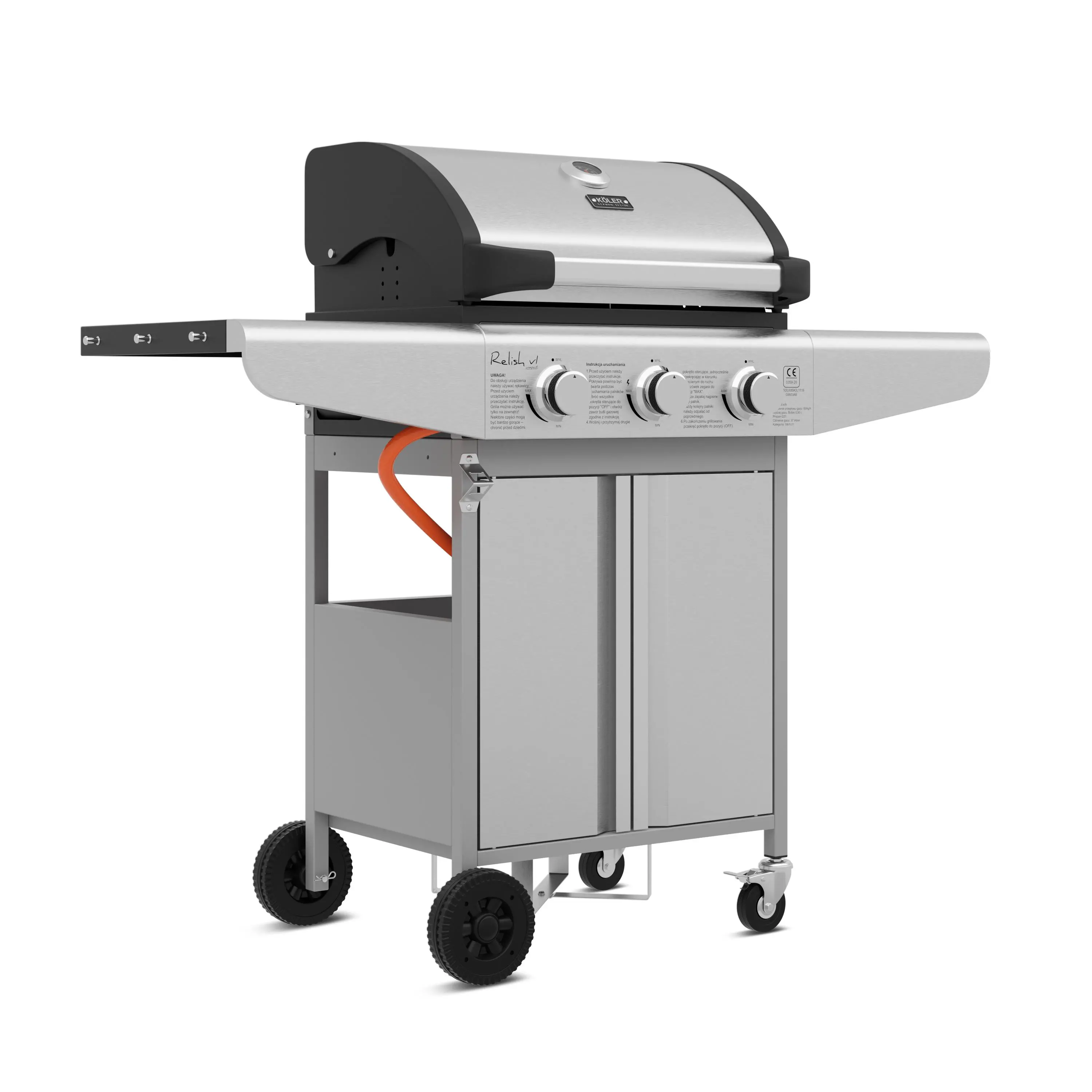 Grill gazowy Koler Relish v1 Compact Srebrny