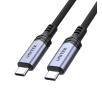 Kabel Unitek C14110GY-2M USB-C do USB-C PD 240 W 2m Czarny
