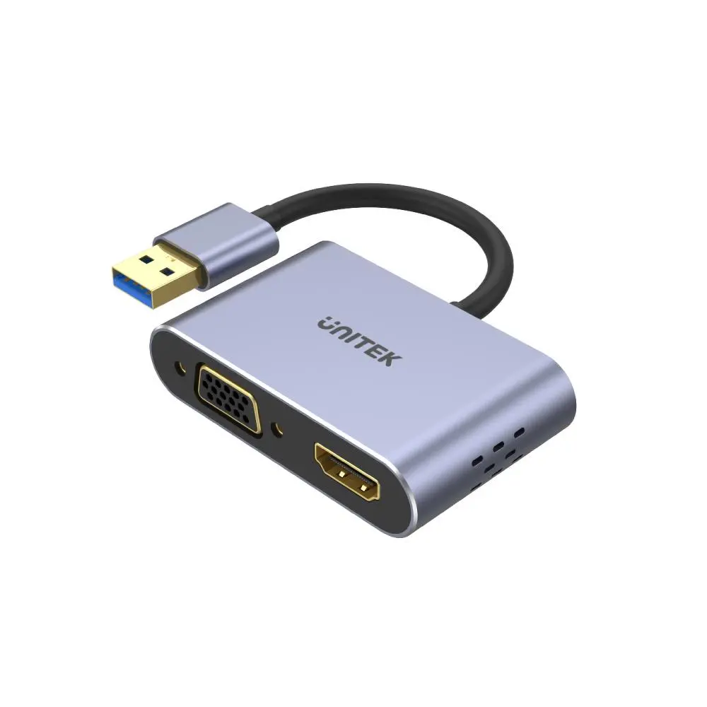 Adapter Unitek V1304A USB na HDMI i VGA - Full HD