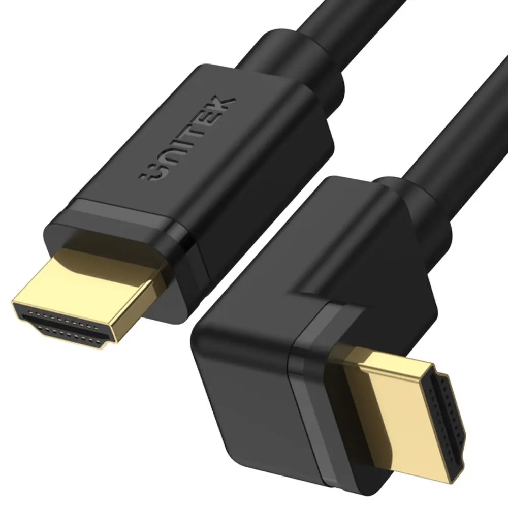Kabel HDMI Unitek Y-C1002 Kątowy 3m Czarny