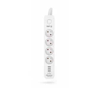 Listwa Kerg M02413 4 gniazda 1,5m Biały