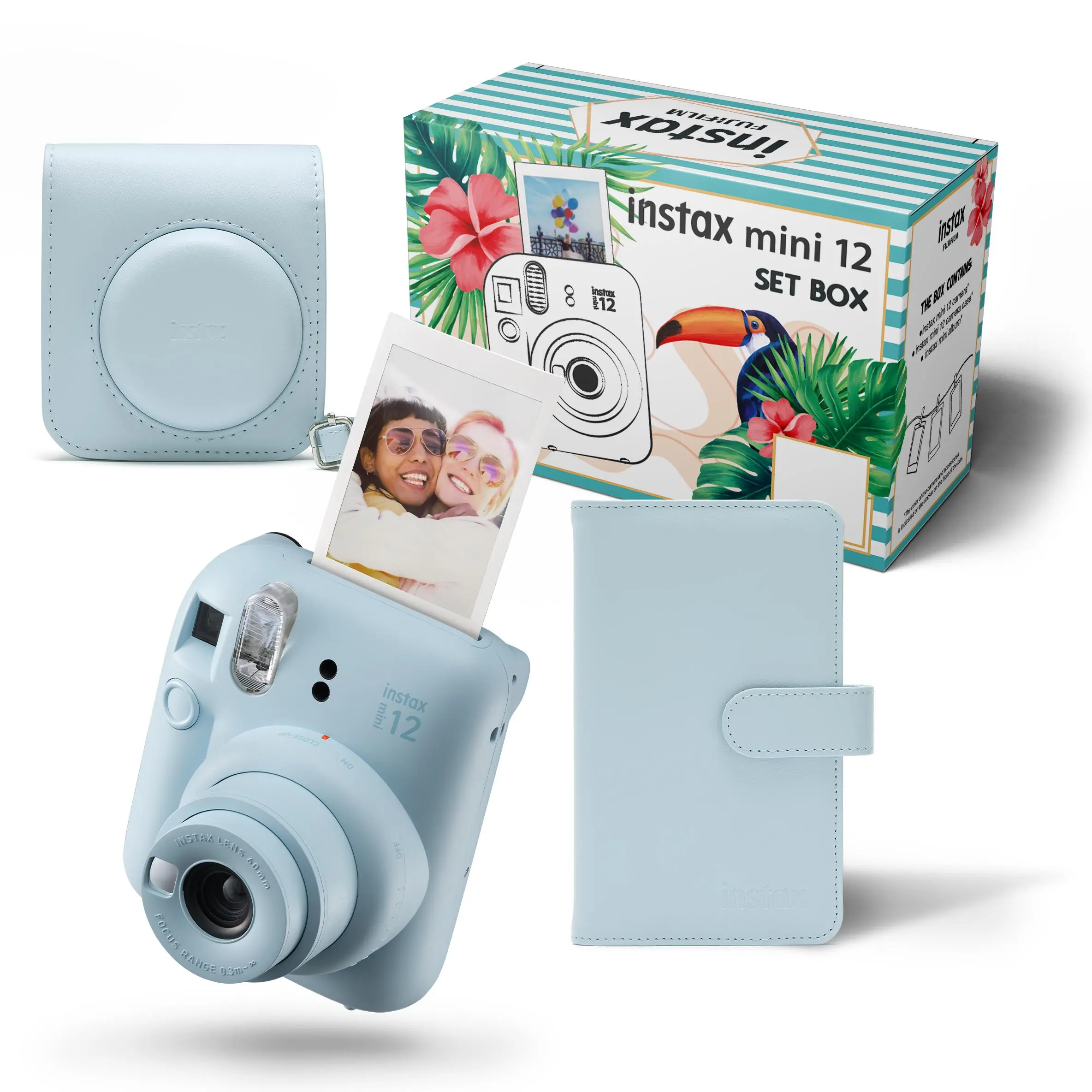 Aparat Fujifilm Instax Mini 12 Niebieski + etui + album