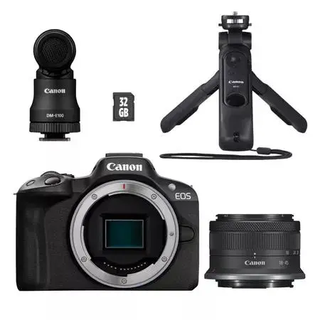 Aparat Canon EOS R50 + RF-S 18-45 mm f/4.5-6.3 IS STM Creat Kit