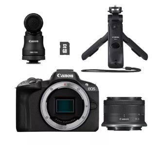 Aparat Canon EOS R50 + RF-S 18-45 mm f/4.5-6.3 IS STM Creat Kit