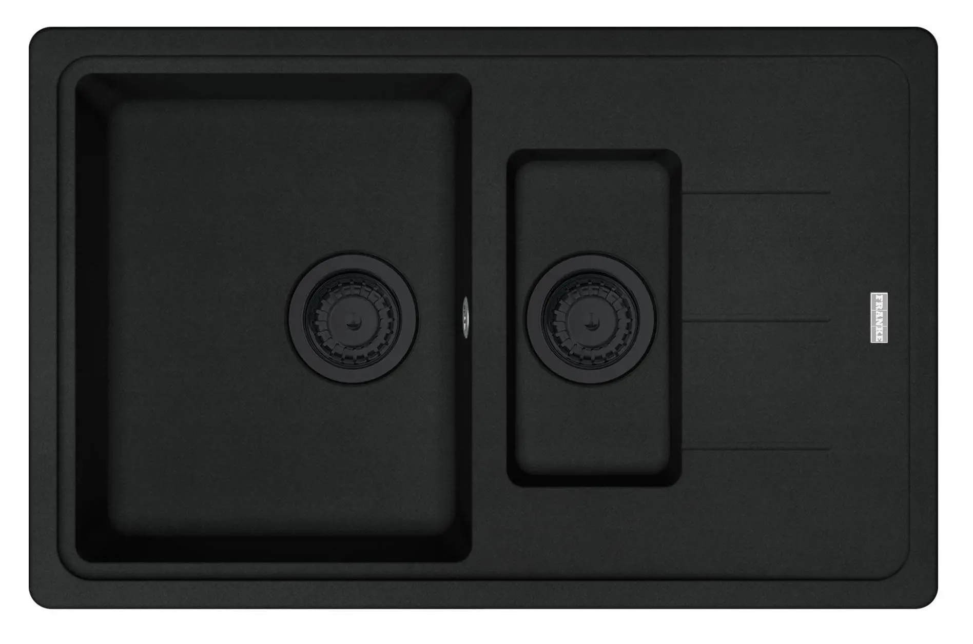 Zlewozmywak Franke Basis BFG 651-78 Granitowy Czarny mat