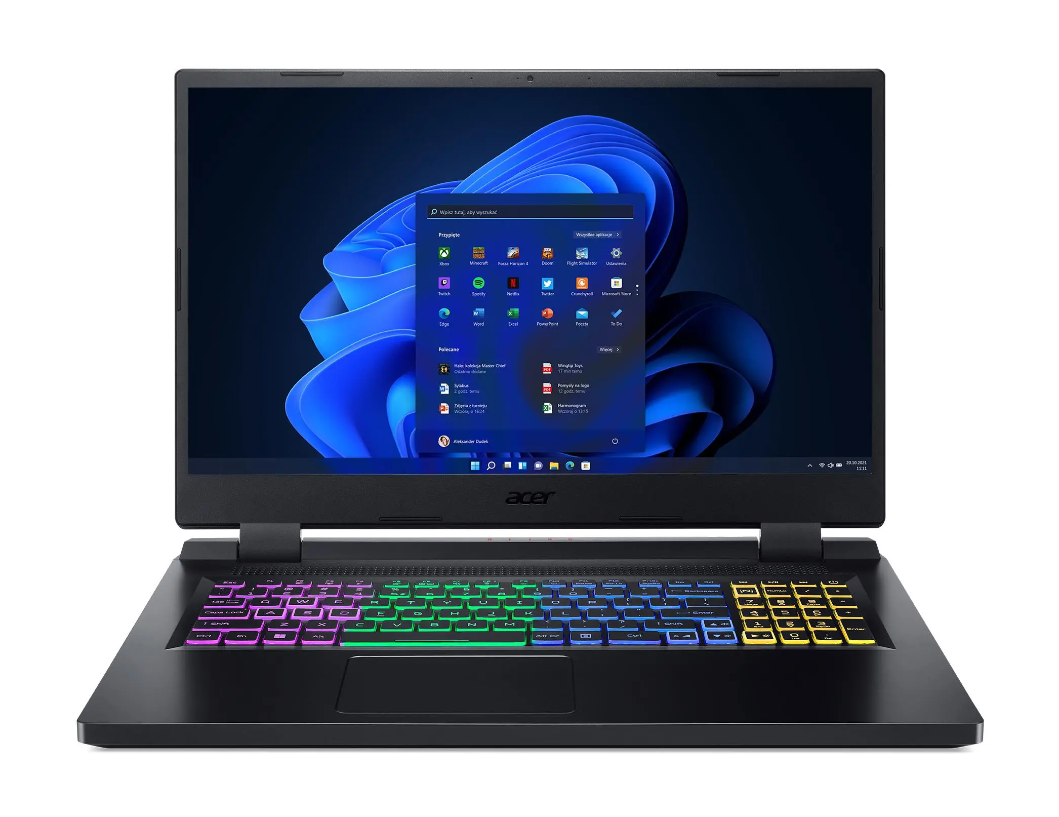 Laptop gamingowy Acer Nitro 5 AN517-42-R1EX 17,3" 144Hz R7 6800H 16GB RAM 1TB Dysk SSD RTX3060 Win11 Czarny