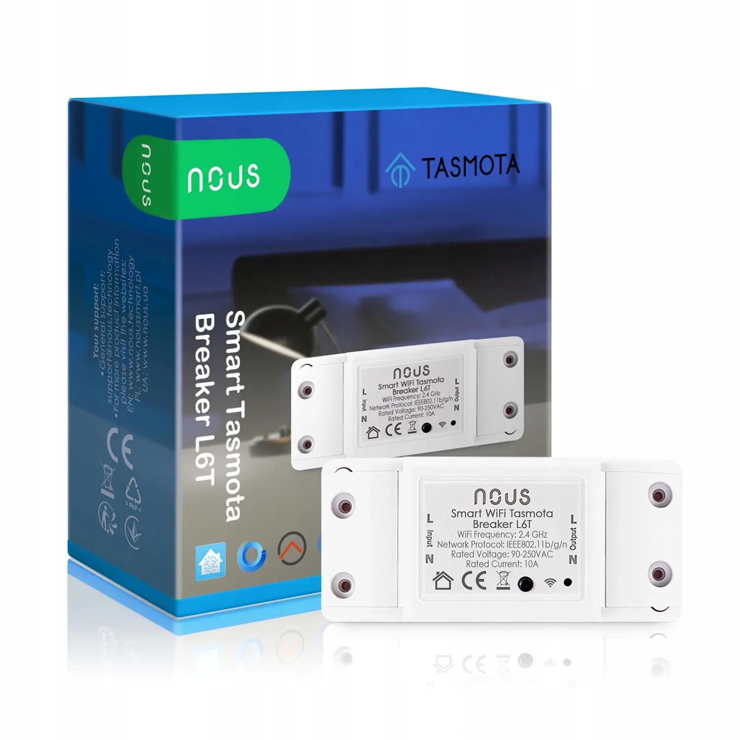 Przełącznik Nous L6T Tasmota WiFi