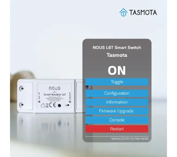 Nous L6T Tasmota WiFi