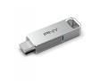 PenDrive PNY Duo Link 64GB USB 3.2 Typ C / USB 3.2 Srebrny