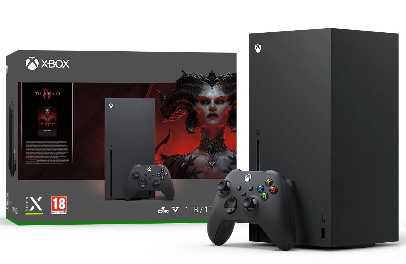 Konsola Xbox Series X 1TB z napędem + Diablo IV