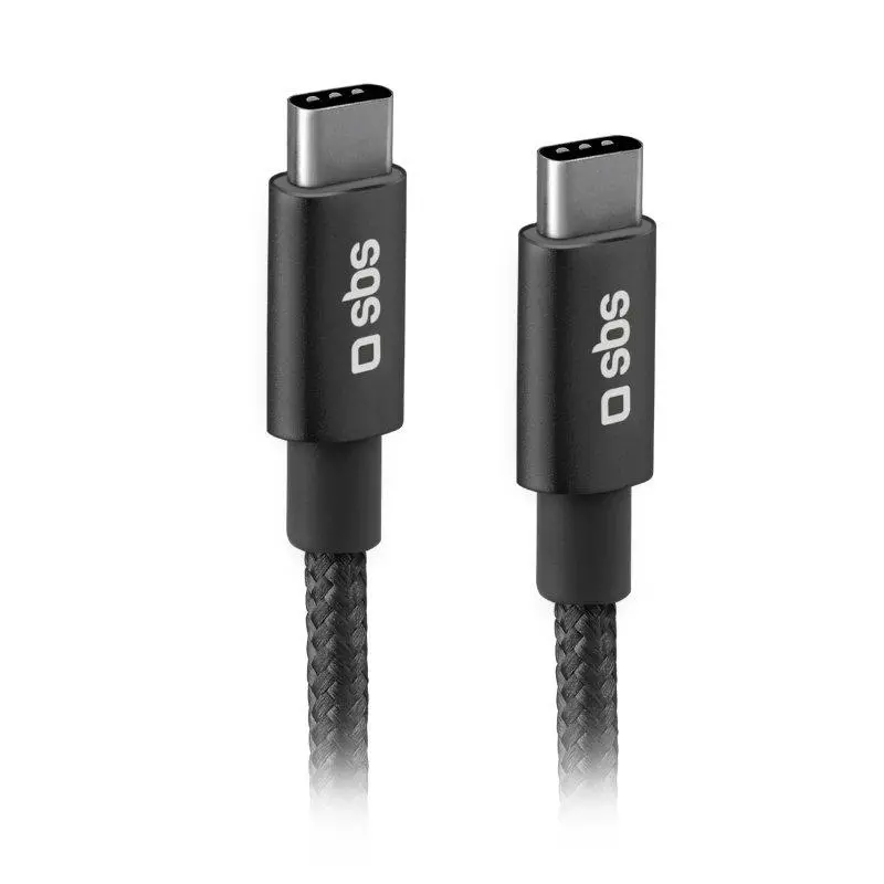 Kabel SBS USB-C do USB-C 25W Power Delivery 1,5m Czarny