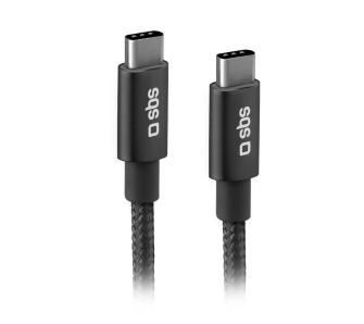 Kabel SBS USB-C - USB-C 25W Power Delivery 1,5m Czarny