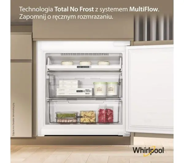 Whirlpool WH SP70 T232 P Pełny No Frost 193,5cm Szuflada z kontrolą wilgotności - DRUGI -30%, ALBO 5-TY ZA 1ZŁ - Kup na Raty - RRSO 0%