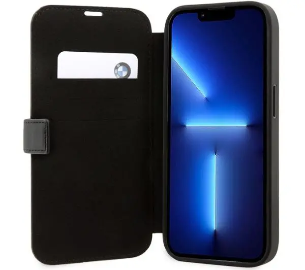BMW Leather Textured&Stripe BMBKP14X22RDPK do iPhone 14 Pro Max