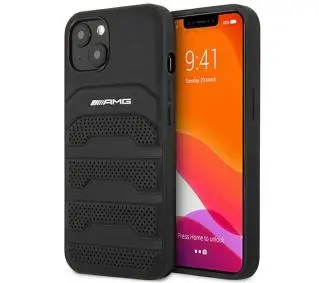 Mercedes-Benz Leather Debossed Lines AMHCP14MGSEBK do iPhone 14 Plus