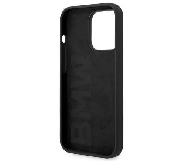 BMW Silicone Metal Logo BMHCP14LSILBK do iPhone 14 Pro