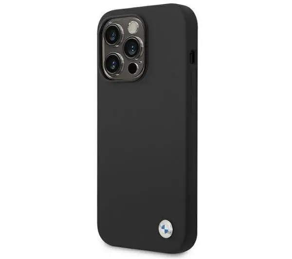 BMW Silicone Metal Logo BMHCP14LSILBK do iPhone 14 Pro