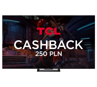 Telewizor TCL 65QLED870 65" QLED 4K 144Hz Google TV Dolby Vision IQ Dolby Atmos HDMI 2.1 DVB-T2