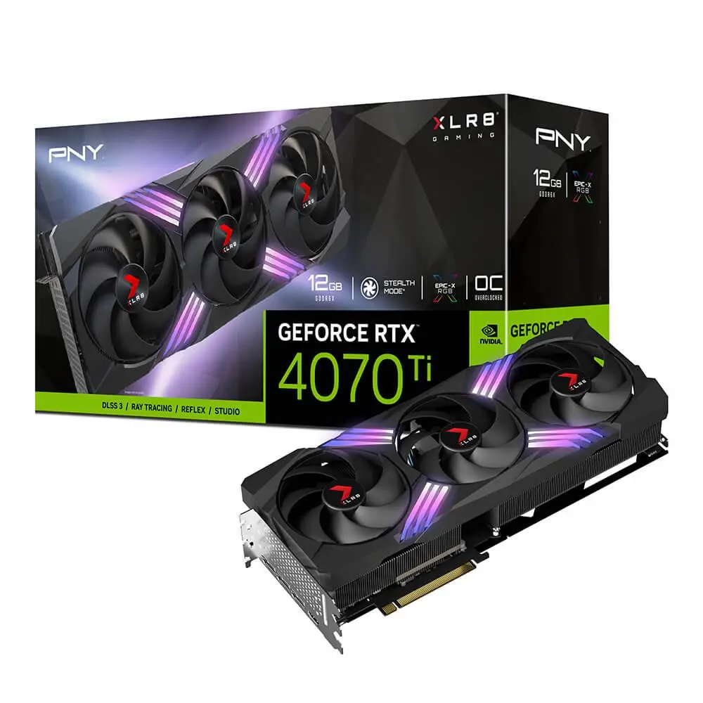 Karta graficzna PNY GeForce RTX 4070 Ti OC XLR8 Gaming Verto TF 12GB GDDR6X 192bit DLSS 3