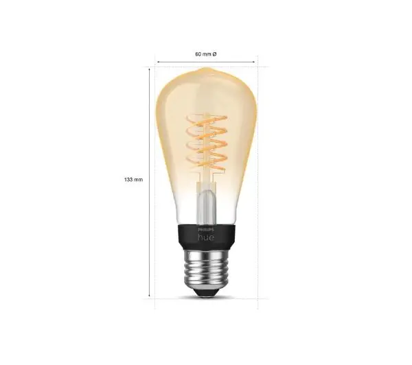 Philips Hue White Filament ST64 E27 Edison 1 szt.