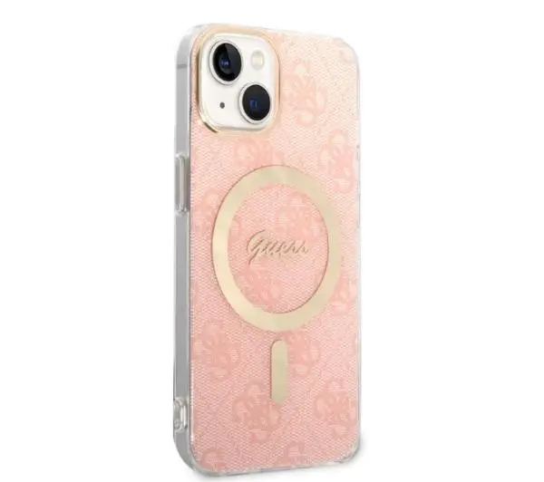 Guess GUBPP14MH4EACSP ładowarka indukcyjna + etui Magsafe do iPhone 14 Plus