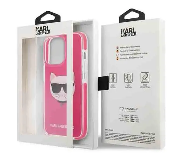 Karl Lagerfeld Choupette Head KLHCP13LTPECPI do iPhone 13 Pro /13