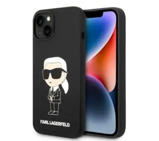 Karl Lagerfeld Silicone Ikonik Magsafe KLHMP14MSNIKBCK do iPhone 14 Plus