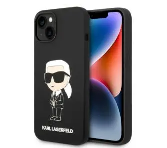 Etui Karl Lagerfeld Silicone Ikonik Magsafe KLHMP14MSNIKBCK do iPhone 14 Plus