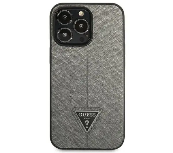Guess Saffiano Triangle Logo GUHCP13XPSATLG do iPhone 13 Pro Max