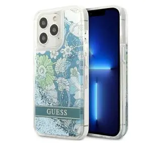 Guess Flower Liquid Glitter GUHCP13XLFLSN do iPhone 13 Pro Max