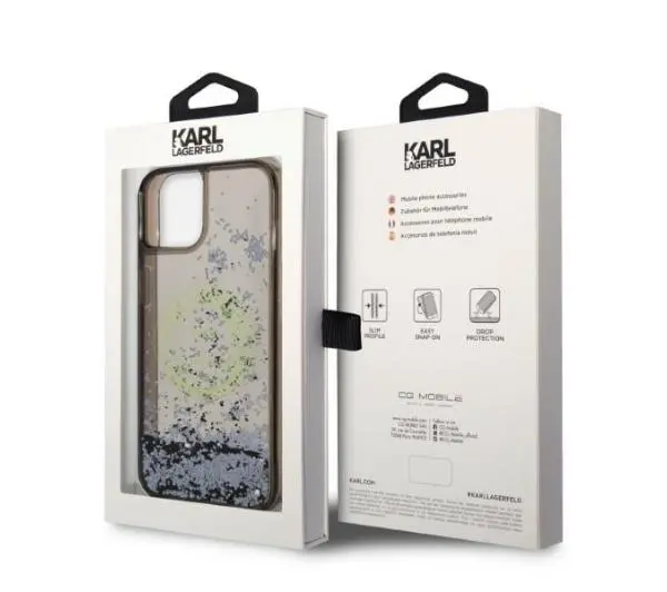 Karl Lagerfeld Liquid Glitter RSG KLHCP14MLCRSGRK do iPhone 14 Plus