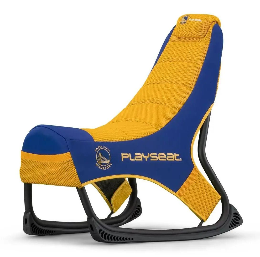Fotel Playseat® Champ NBA-Golden State Warrios Gamingowy do 122kg Tkanina Niebiesko-żółty