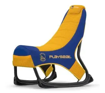 Fotel Playseat® Champ NBA-Golden State Warrios Gamingowy do 122kg Tkanina Niebiesko-żółty