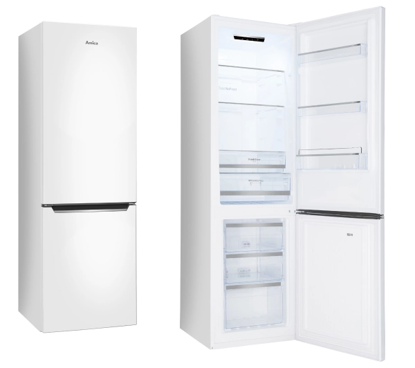 Amica FK299E.2FZWD Pełny No Frost 181cm Szuflada z kontrolą wilgotności Biały - ⚡ BESTSELLERY ⚡ - Kup na Raty - RRSO 0%