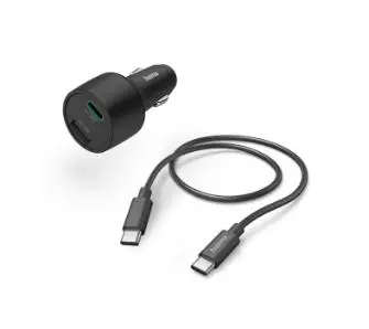 Ładowarka samochodowa Hama USB-C USB 32W PD QC kabel USB-C Czarny