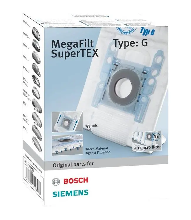 Worek do odkurzacza Bosch BBZ41FG typ G 4szt. + filtr