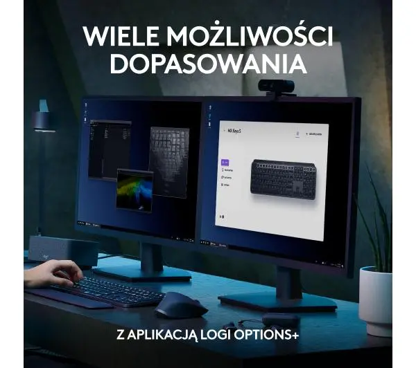 Logitech MX Keys S + podpórka Grafitowy - Kup na Raty - RRSO 0%