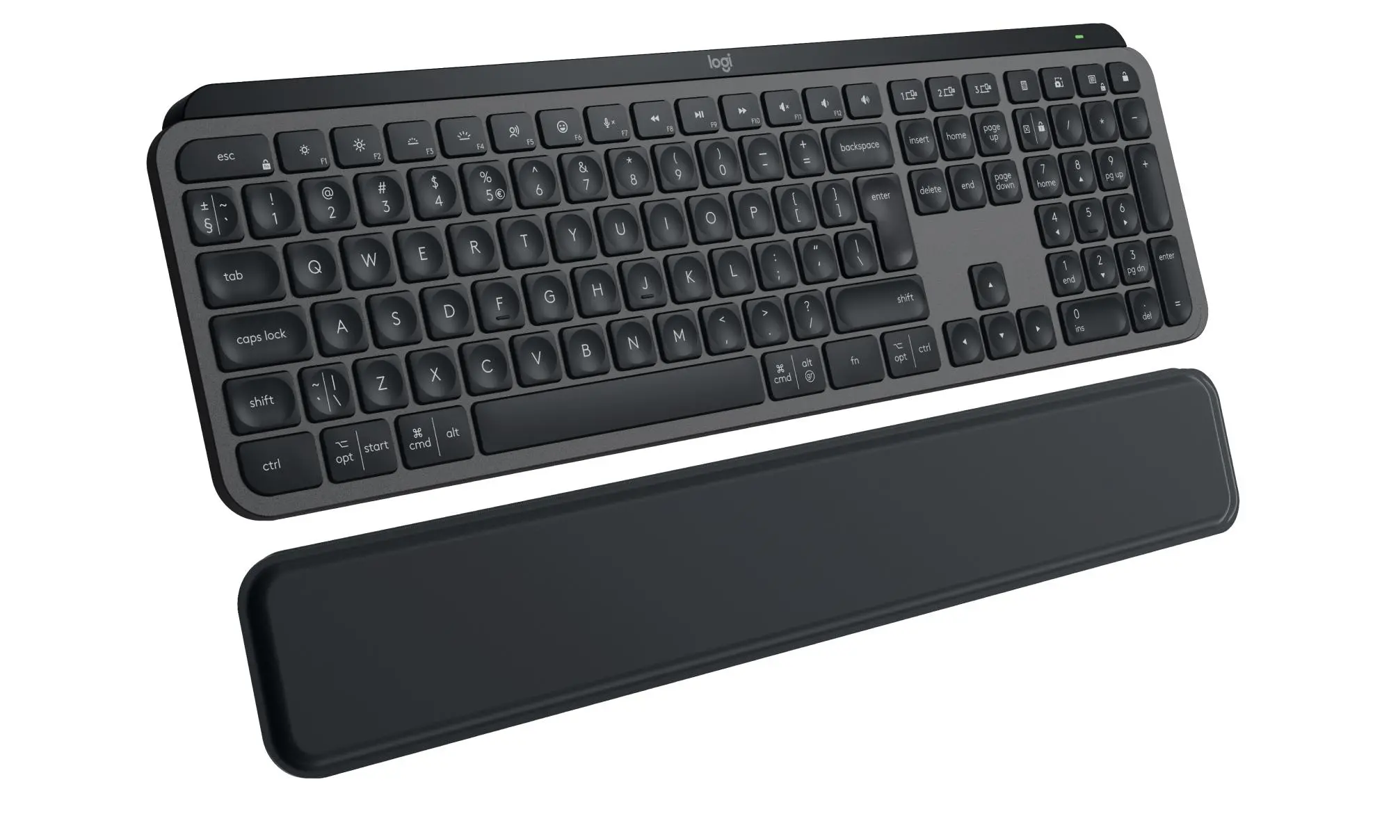 Klawiatura membranowa Logitech MX Keys S + podpórka Grafitowy