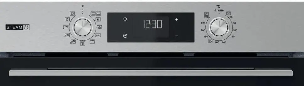 Piekarnik elektryczny parowy Whirlpool OMSK58HU1SX Termoobieg Srebrno-czarny